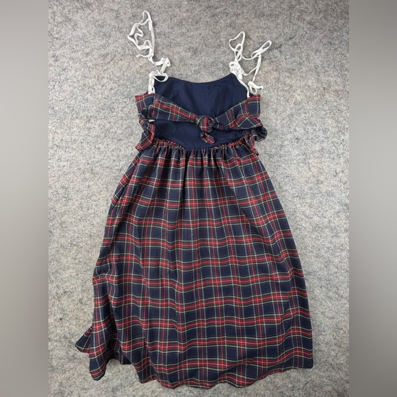 Free People | Eliza Faulkner | Tessa Checks Dress | Blue‎ Plaid | Size XS - Picture 4 of 13